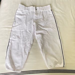 Brand New Men's White Victory Custom Athletics Baseball Pants 30 Waist